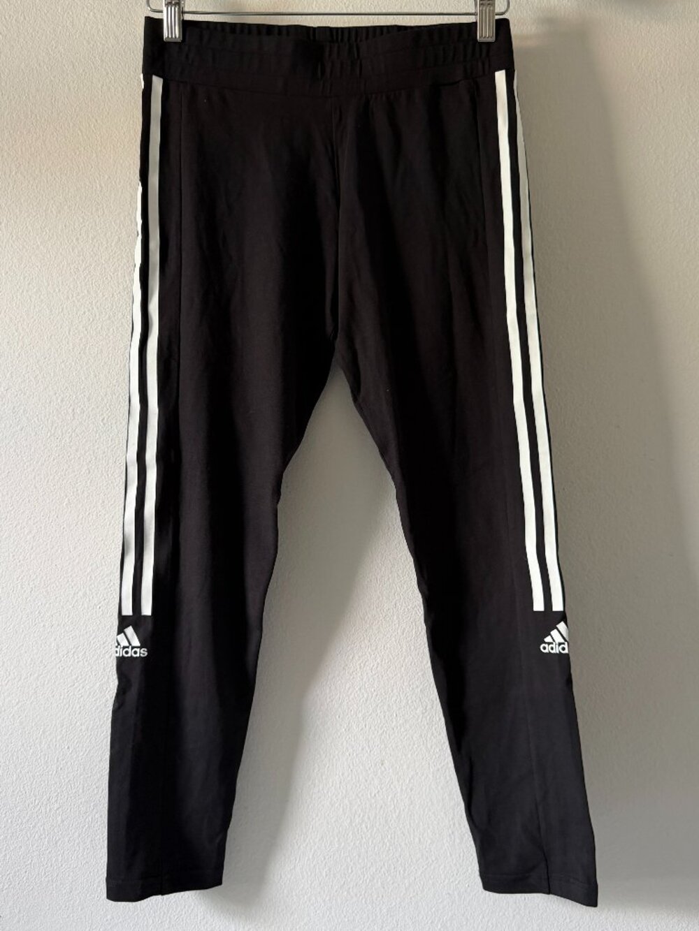 Adidas Aeroready Black 3-Stripes Leggings Women's Size M Athletic Workout Pants
